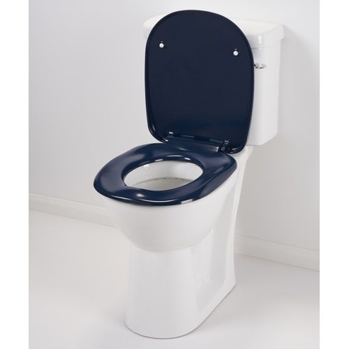 Blue toilet deals lid cover